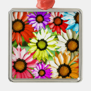 Gerbera colourful flower floral metal tree decoration