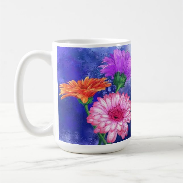 Gerbera Daisies Coffee Mug (Left)