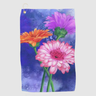 Gerbera Daisies Golf Towel
