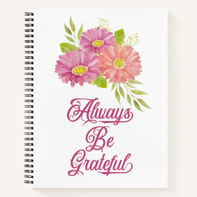 Gerbera Daisies Grateful Journal (Front)