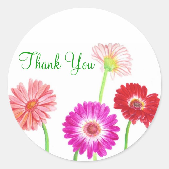 Gerbera Daisies Sticker (Front)