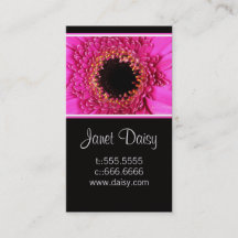 Gerbera Daisy Business Card Template