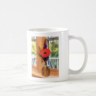 Gerbera Daisy by Kitchen Window Coffee Mug