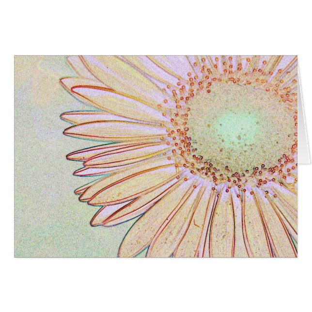 Gerbera Daisy Card (Front Horizontal)