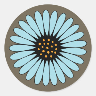 Gerbera Daisy Envelope Wedding Stickers