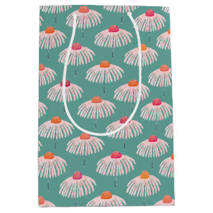 Gerbera Daisy Floral pattern Medium Gift Bag