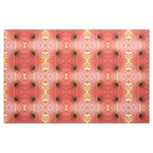 Gerbera Daisy Flower Floral Patterned Craft Fabric