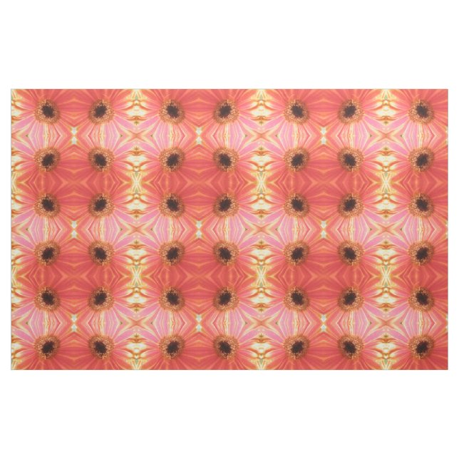 Gerbera Daisy Flower Floral Patterned Craft Fabric (Fat Quarter)
