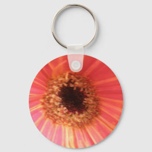 Gerbera Daisy Flower Keychain