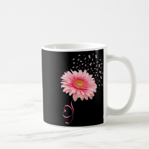 Gerbera Daisy Flower Ribbon Pollen Breast Cancer M Coffee Mug
