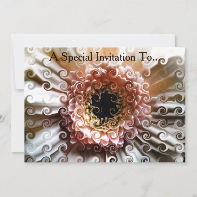 GERBERA DAISY INVITATION (Front)