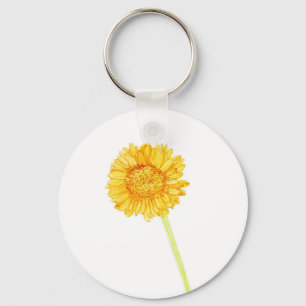 Gerbera daisy  key ring