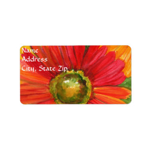 Gerbera Daisy Labels