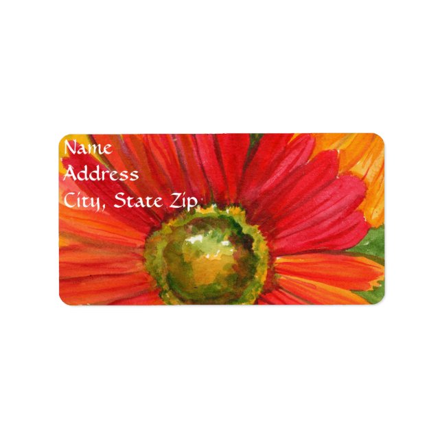 Gerbera Daisy Labels (Front)