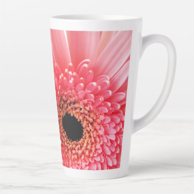 Gerbera Daisy  Latte Mug (Right)
