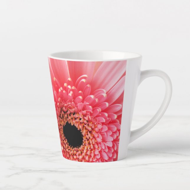 Gerbera Daisy  Latte Mug (Right)