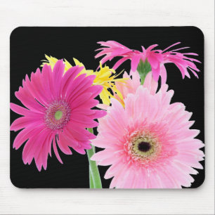 Gerbera Daisy Piink Flowers Mouse Mat