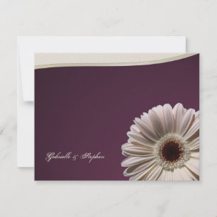 Gerbera Daisy/ Plum Fancy Invitation