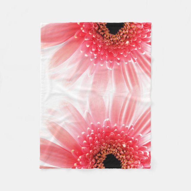 Gerbera Daisy Poster Fleece Blanket (Front)