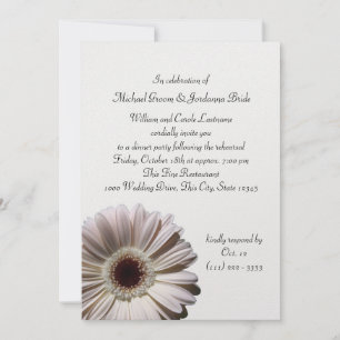 Gerbera Daisy Rehearsal Dinner Invitation
