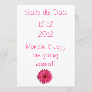 Gerbera Daisy Save the Date