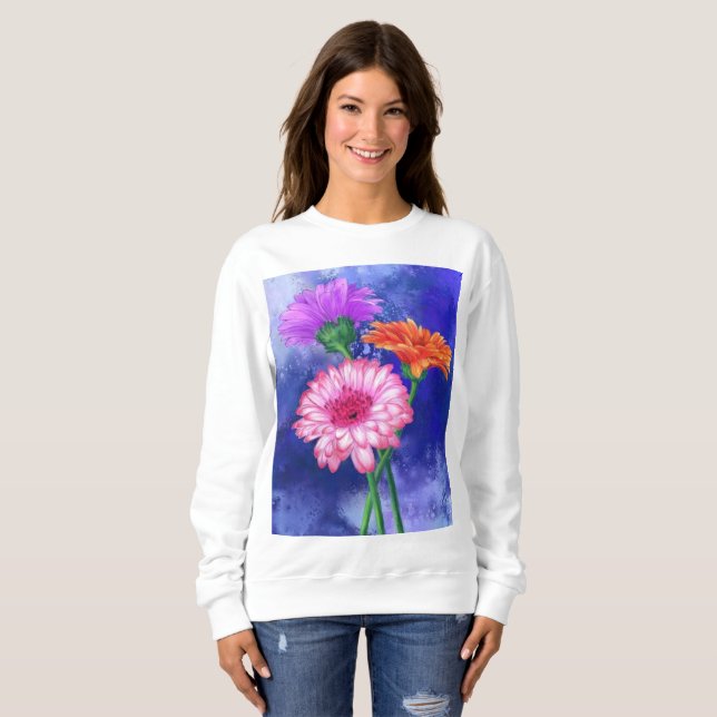 Gerbera Daisy Sweatshirt (Front Full)