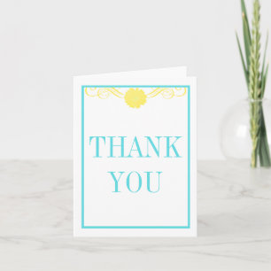 Gerbera Daisy Swirls Thank You Card