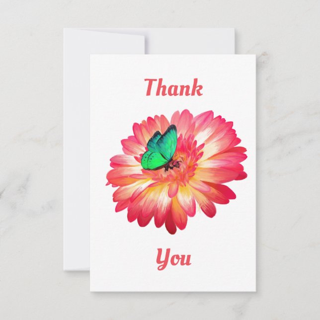 Gerbera Daisy Thank You cards (Front)