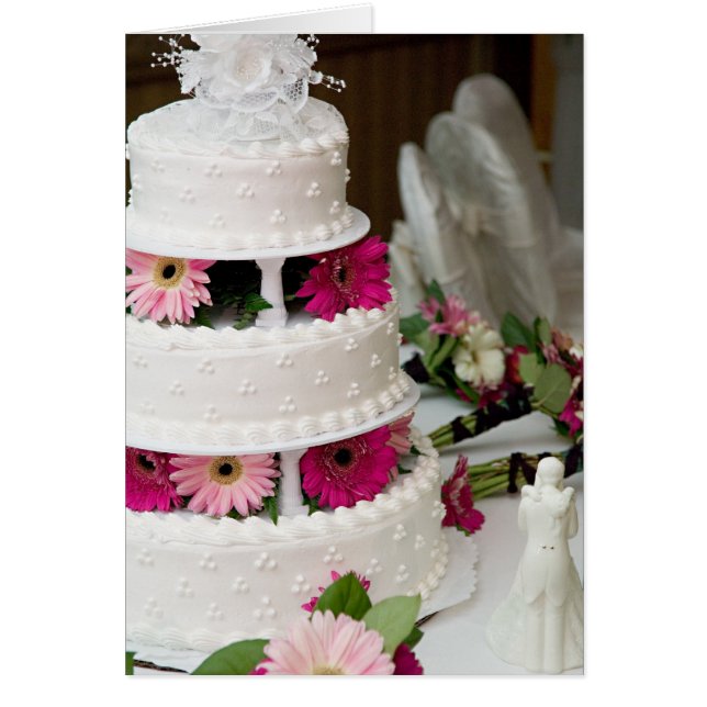 Gerbera Daisy Wedding Cake (Front)
