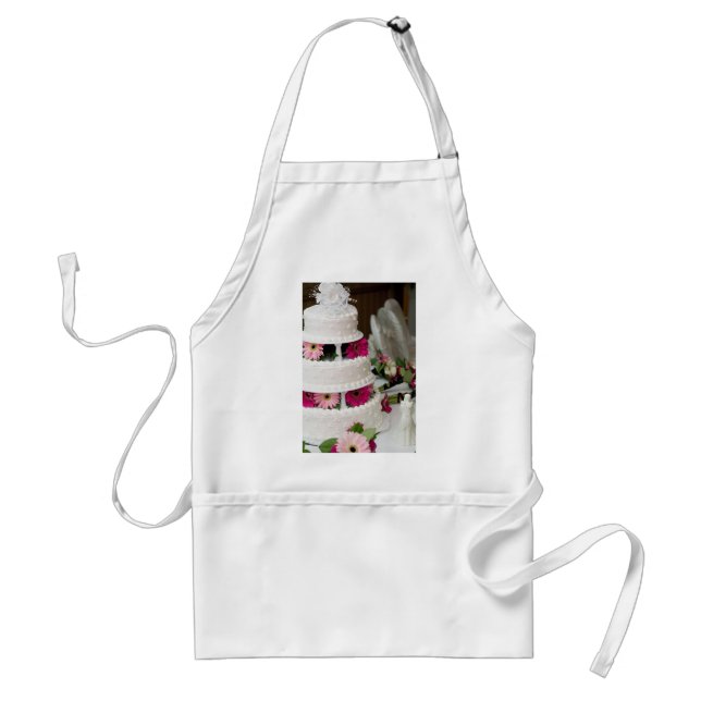 Gerbera Daisy Wedding Cake Standard Apron (Front)