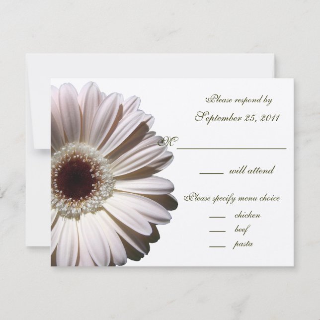 Gerbera Daisy Wedding/ Response (Front)