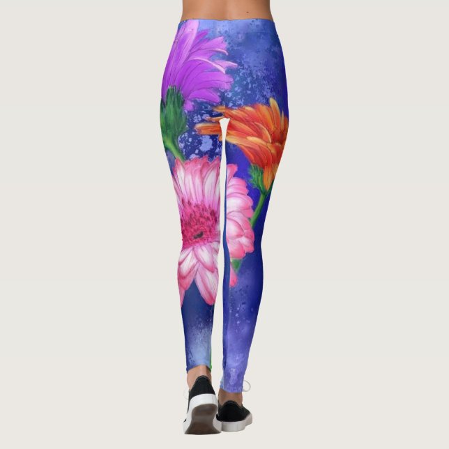 Gerbera Deisies Leggings (Back)