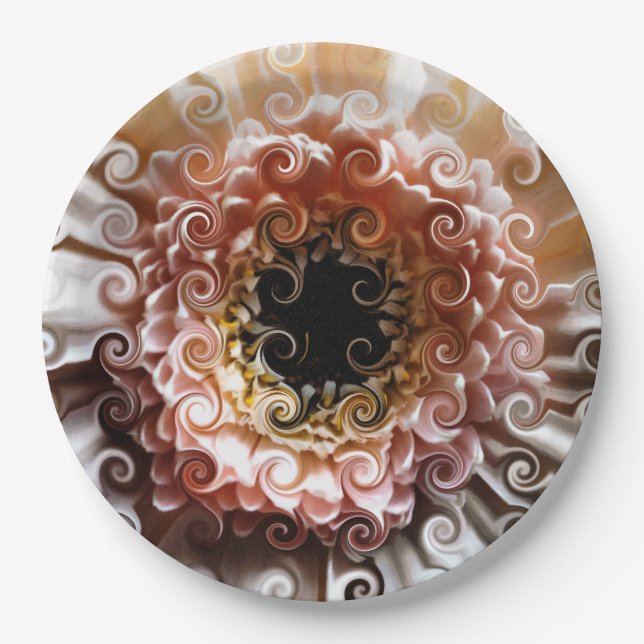 GERBERA FLOWER PAPER PLATE (Front)