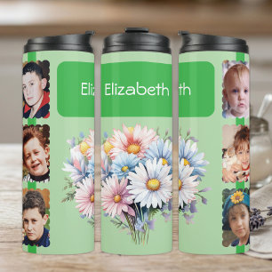 Gerbera flowers 6 photos name green thermal tumbler