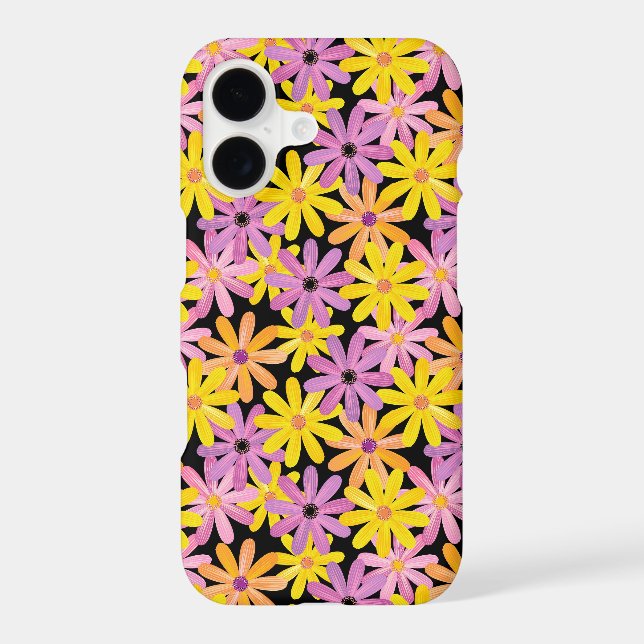 Gerbera flowers pattern, background (Back)