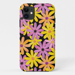 Gerbera flowers pattern, background iPhone 11 case