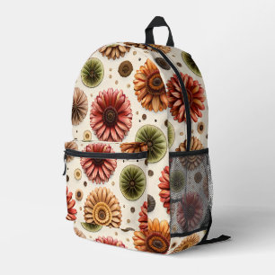 Gerbera Galore Printed Backpack