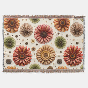 Gerbera Galore Throw Blanket