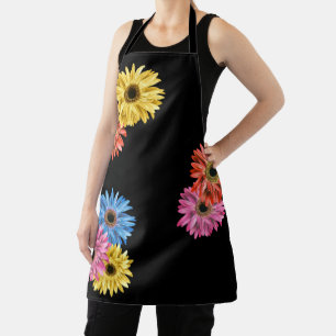 Gerbera Gerber Daisy Beautiful Colourful Apron