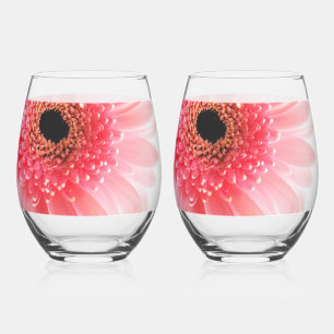 Gerbera Stemless Wine Glass