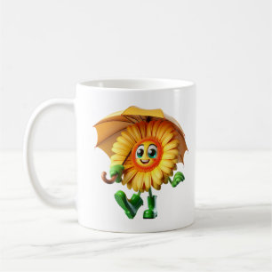 Gerbera Under an Umbrella Coffee Mug