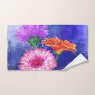 Gerberas Bath Towel Set Beautiful Flowers