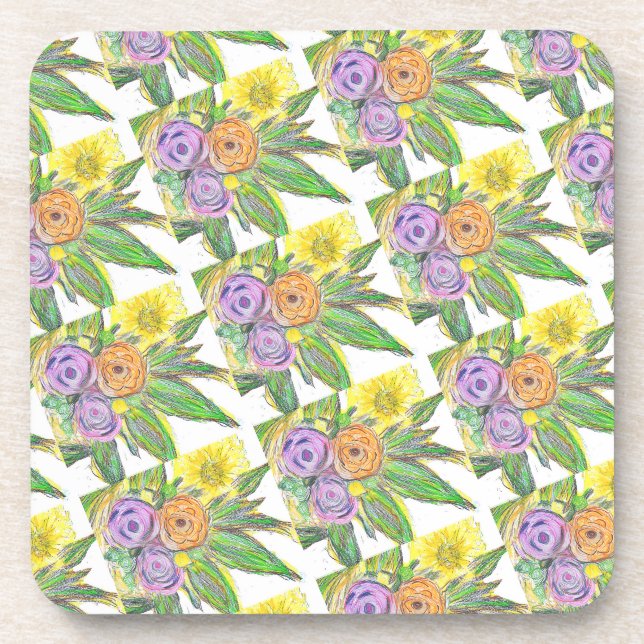 Gerberas Daisy Coaster (Front)