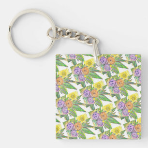 Gerberas Daisy Key Ring