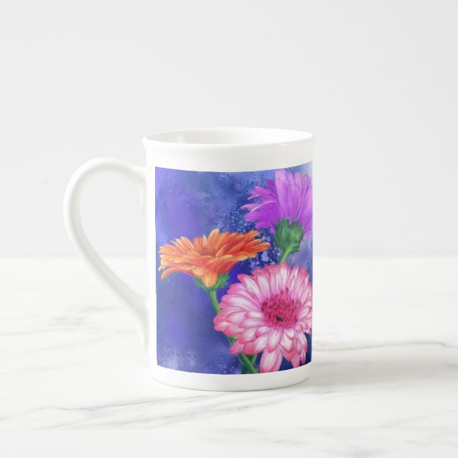 Gerberas Mug Beautiful Colors (Left)