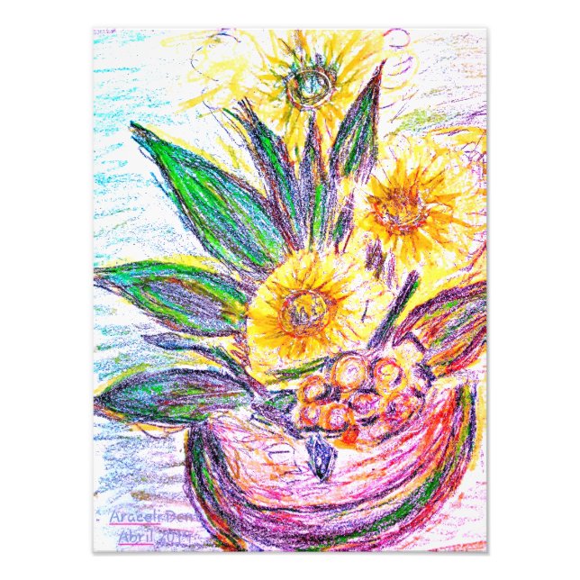 Gerberas Photo Print (Front)