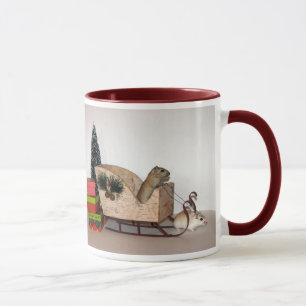 Gerbil Christmas Mug