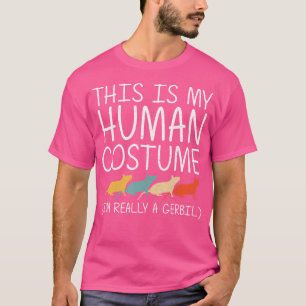 Gerbil Halloween Human Gnawer Pet Easy Diy T-Shirt