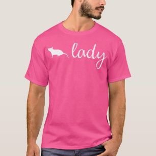 Gerbil Lady For Women Girl Gnawer Pet Mouse T-Shirt