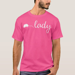 Gerbil Lady For Women Girl Gnawer Pet Mouse T-Shirt